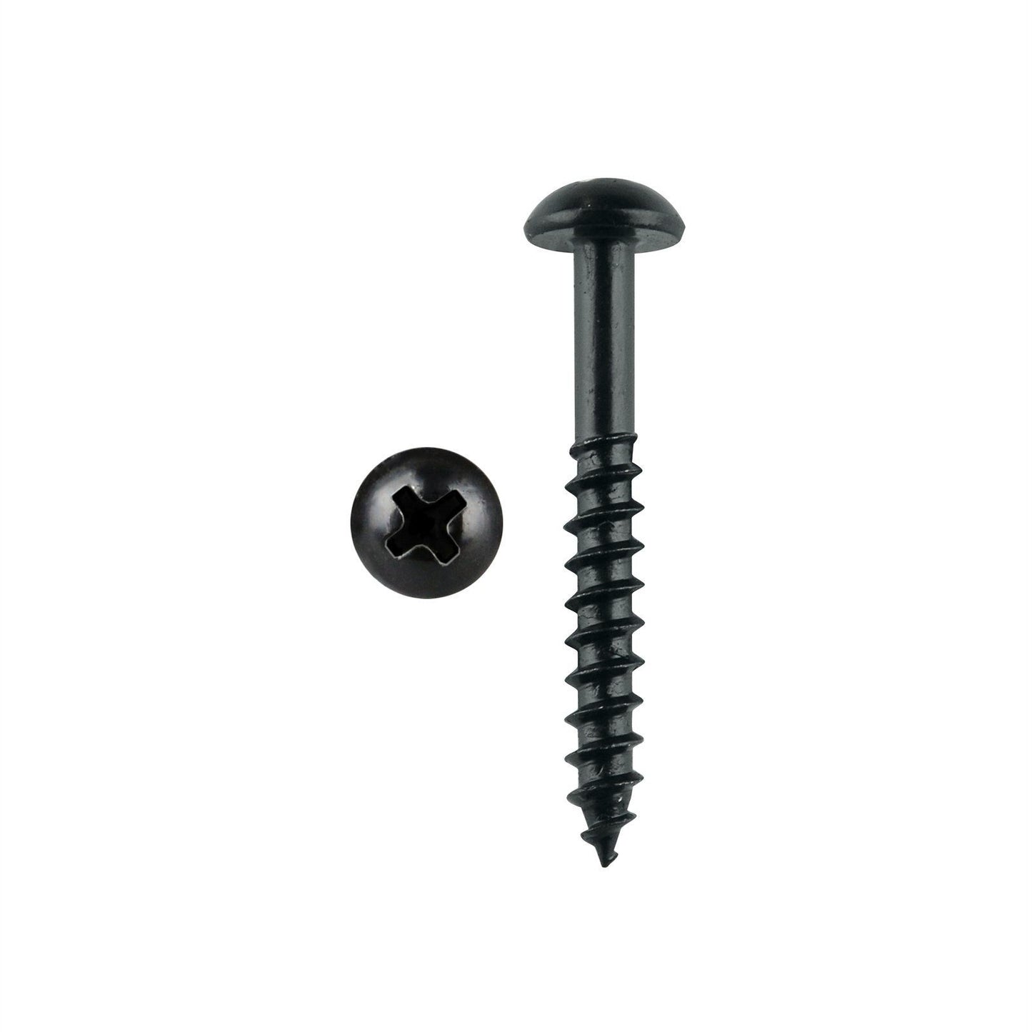 Pinnacle Black Round Head Timber Screw - 4.0 x 30mm - 20 Pack