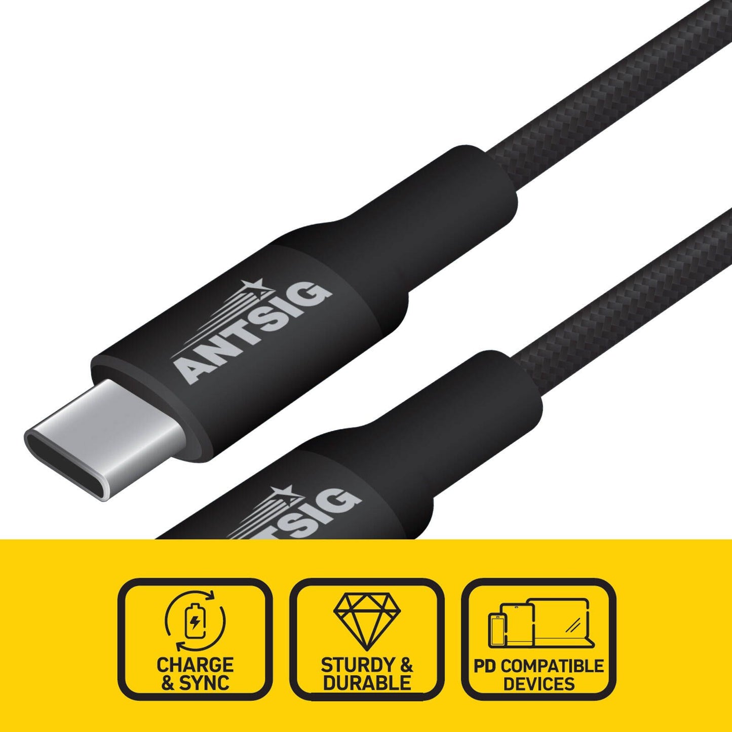 Antsig 240W USB C to USB C Cable - 2m