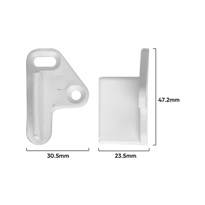Rolltrak Adjustable Timber Door Floor Guide - 47 x 24mm