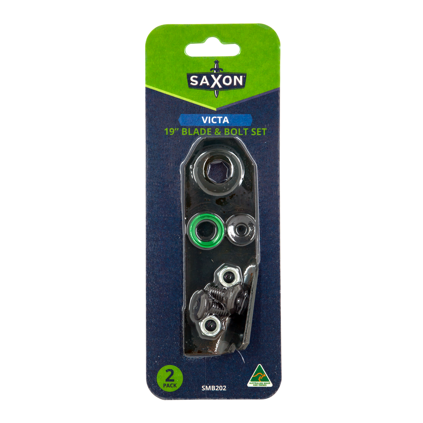 Saxon Victa Mower 19" Blade and Bolt Set SMB202 - 2 Pack