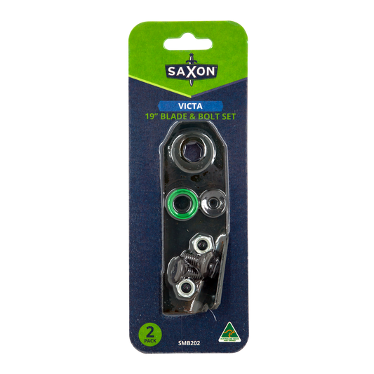 Saxon Victa Mower 19" Blade and Bolt Set SMB202 - 2 Pack