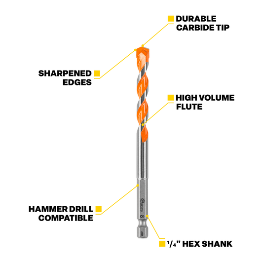 Kango Masonry Drill Bit - 6 x 150mm