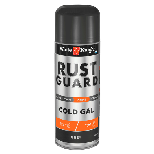 White Knight Rust Guard Cold Gal Spray Paint - Grey 400g