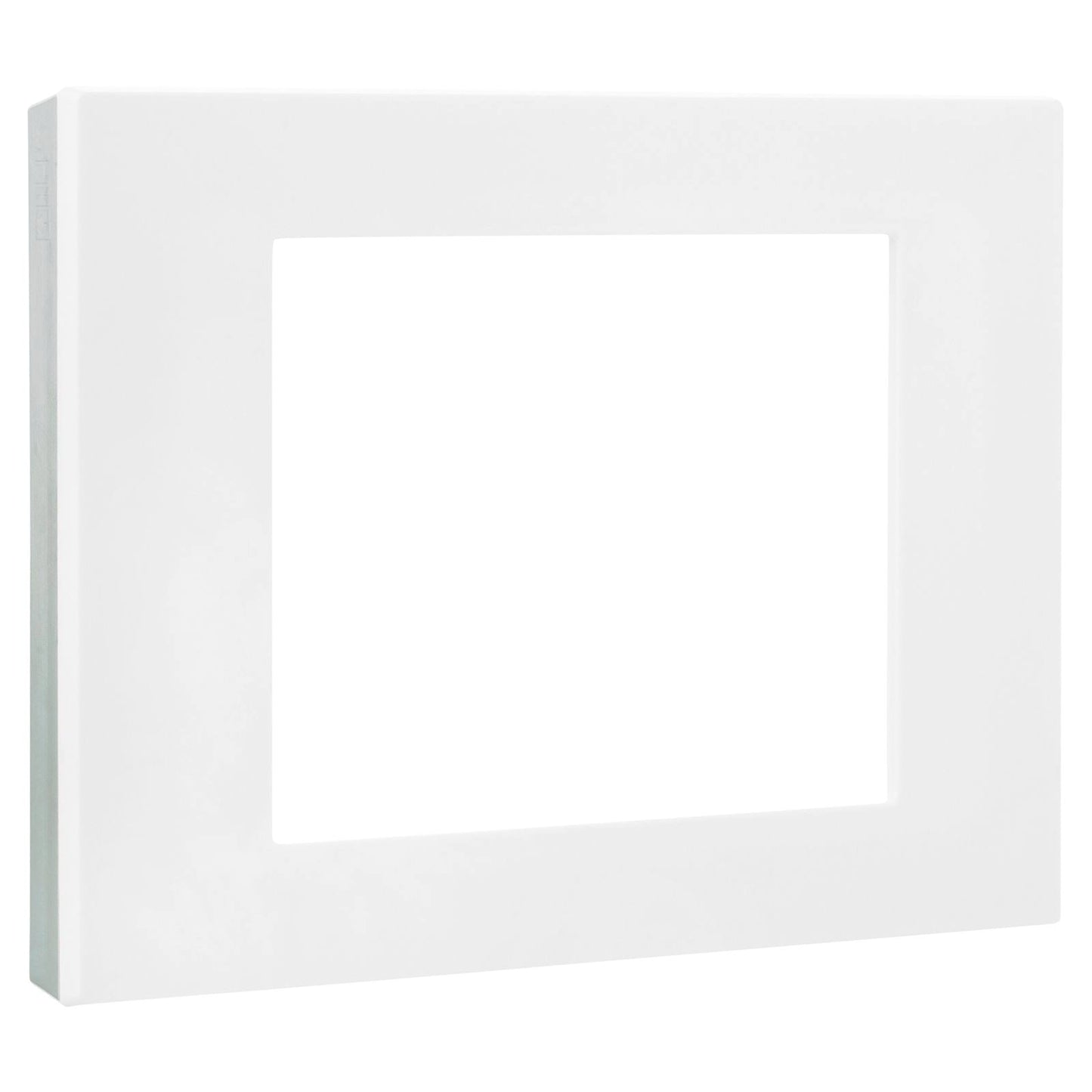 Hpm Vivo Coverplate - White Gloss Chrome - 118 x 85mm