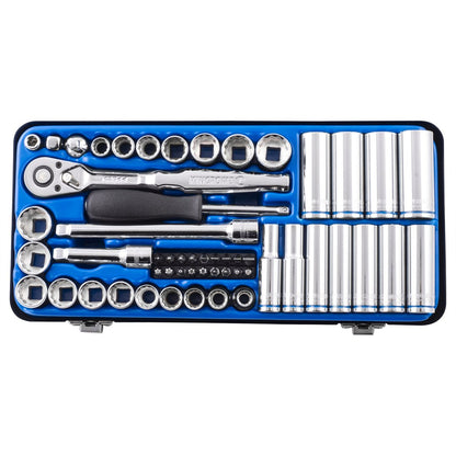 Kincrome Socket Set - 54 Piece - Chrome Vanadium Steel - Ratcheting