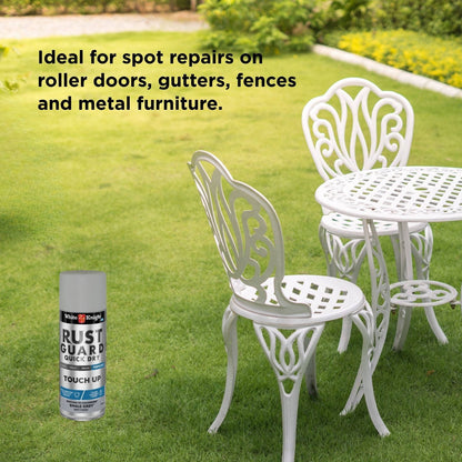 White Knight Rust Guard Touch Up Spray Paint - 300g - Shale Grey Matt