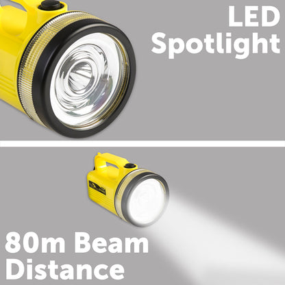 Click LED Spotlight Torch - 120lm - 3W - Yellow - 80m
