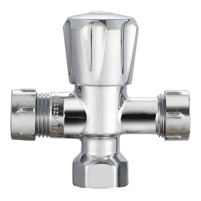 Evekare Chrome Double Mini Cistern Stop Tap - 15 x 15mm