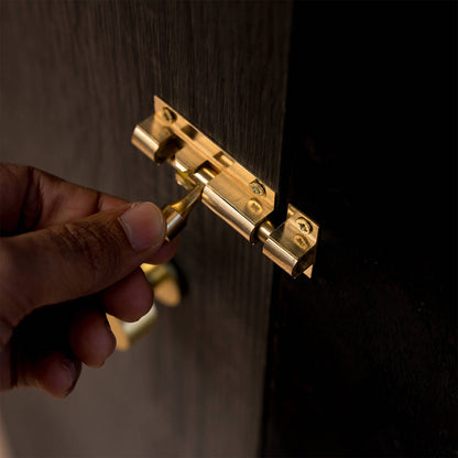 Taskmaster Barrel Bolt - 50mm - Polished Brass