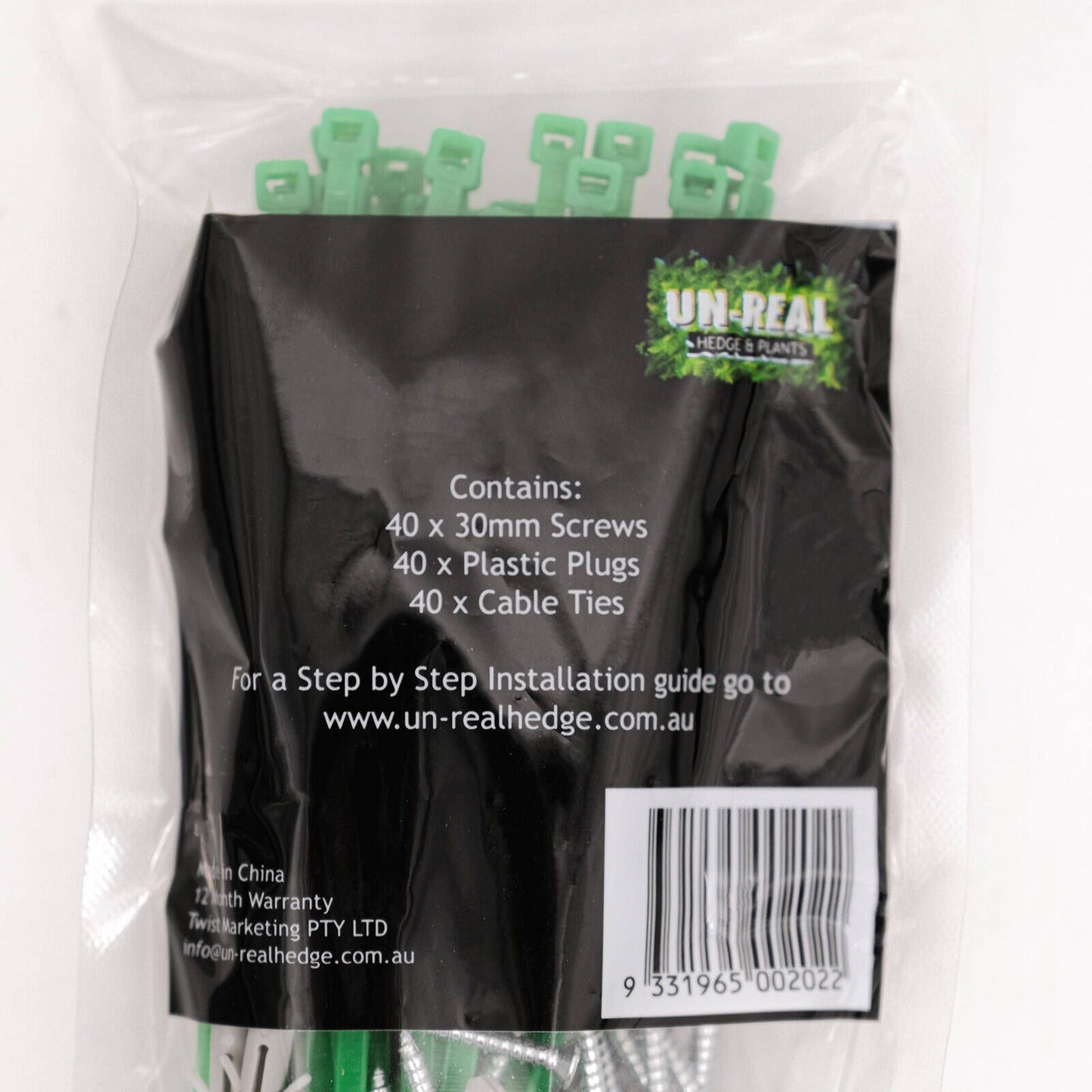 Un Real Hedge Tile Installation Kit - 25cm