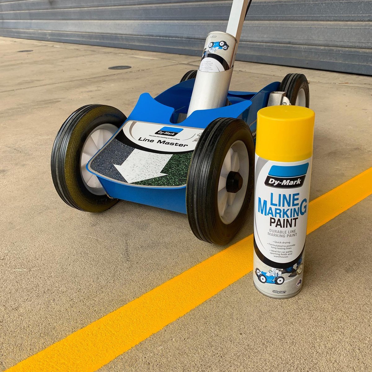 Dy-Mark Blue Line Marking Spray Paint 500g Acrylic Fast Drying