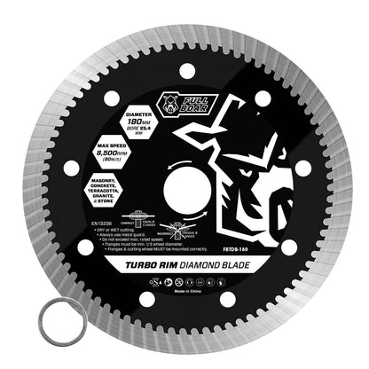 Full Boar Turbo Rim Diamond Blade - 180mm