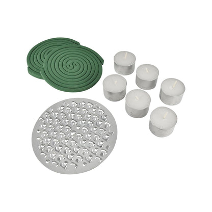 Bite Shield Mosquito Coil Diffuser Refills - 6 Coils & 6 Candles - 135 x 140 x 290mm