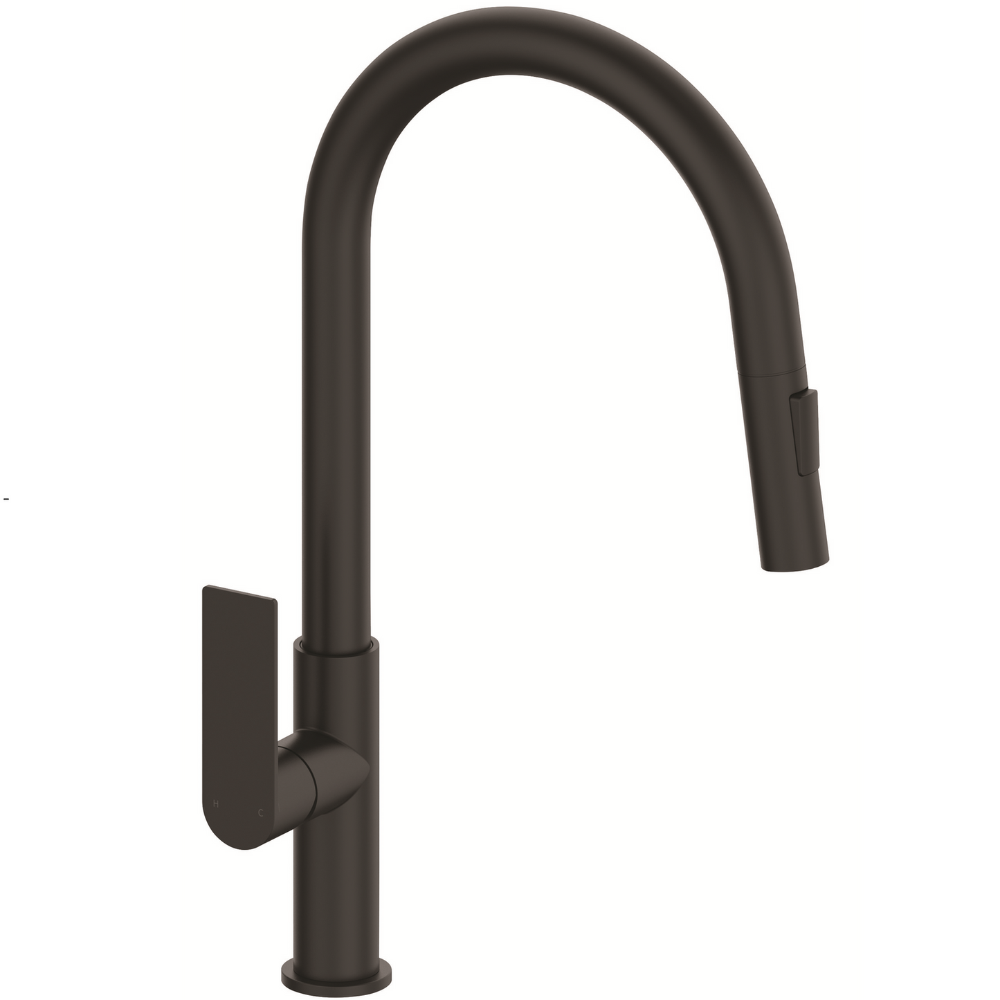 Mondella Black Matte Rococo Pull Down Sink Mixer - 65 x 650 x 260mm