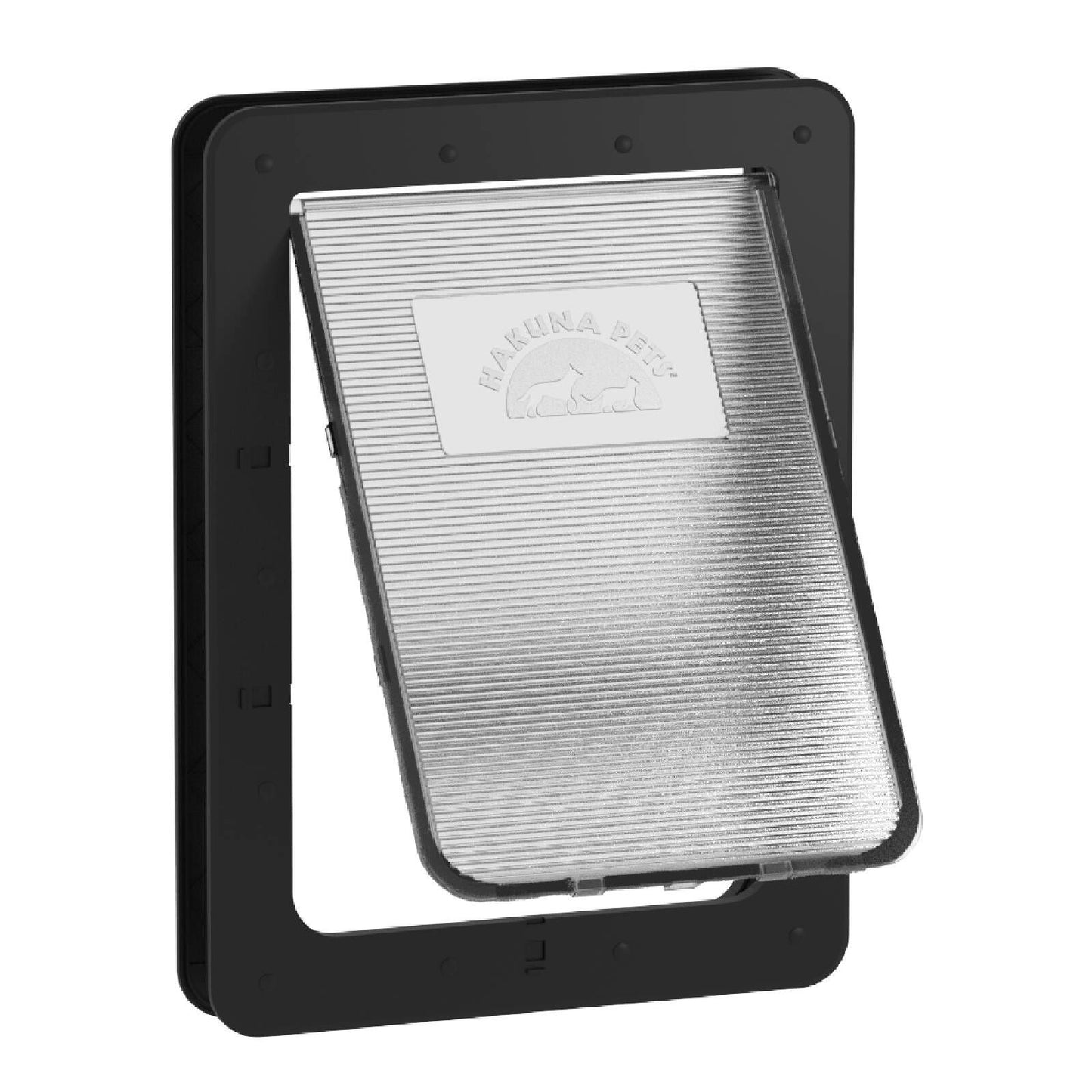 Hakuna Pets Large Super Tough Pet Door - 295 x 425mm - Black