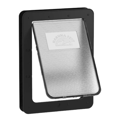 Hakuna Pets Large Super Tough Pet Door - 295 x 425mm - Black