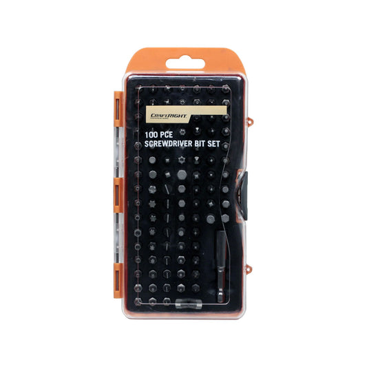 Craftright Screwdriver Bit Set 100 Piece