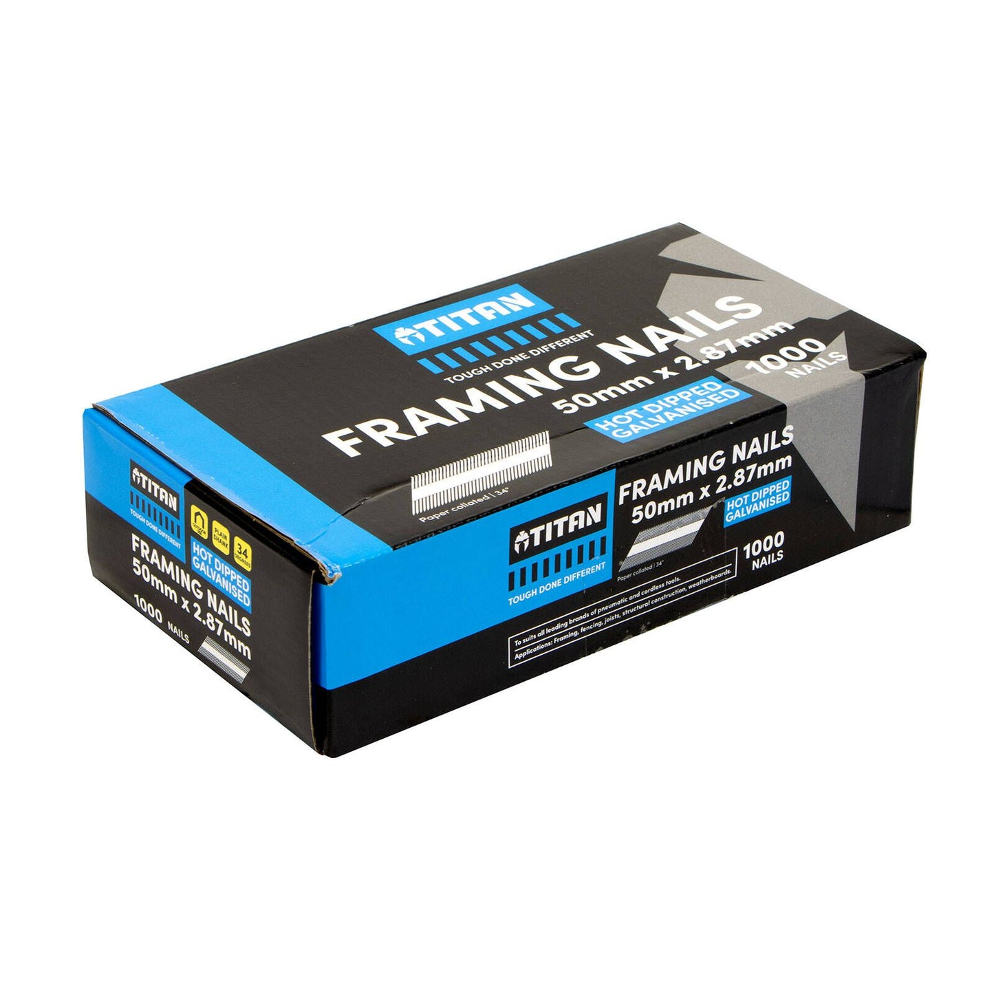 Titan Collated Framing Nails - 50mm - 1000 Pack