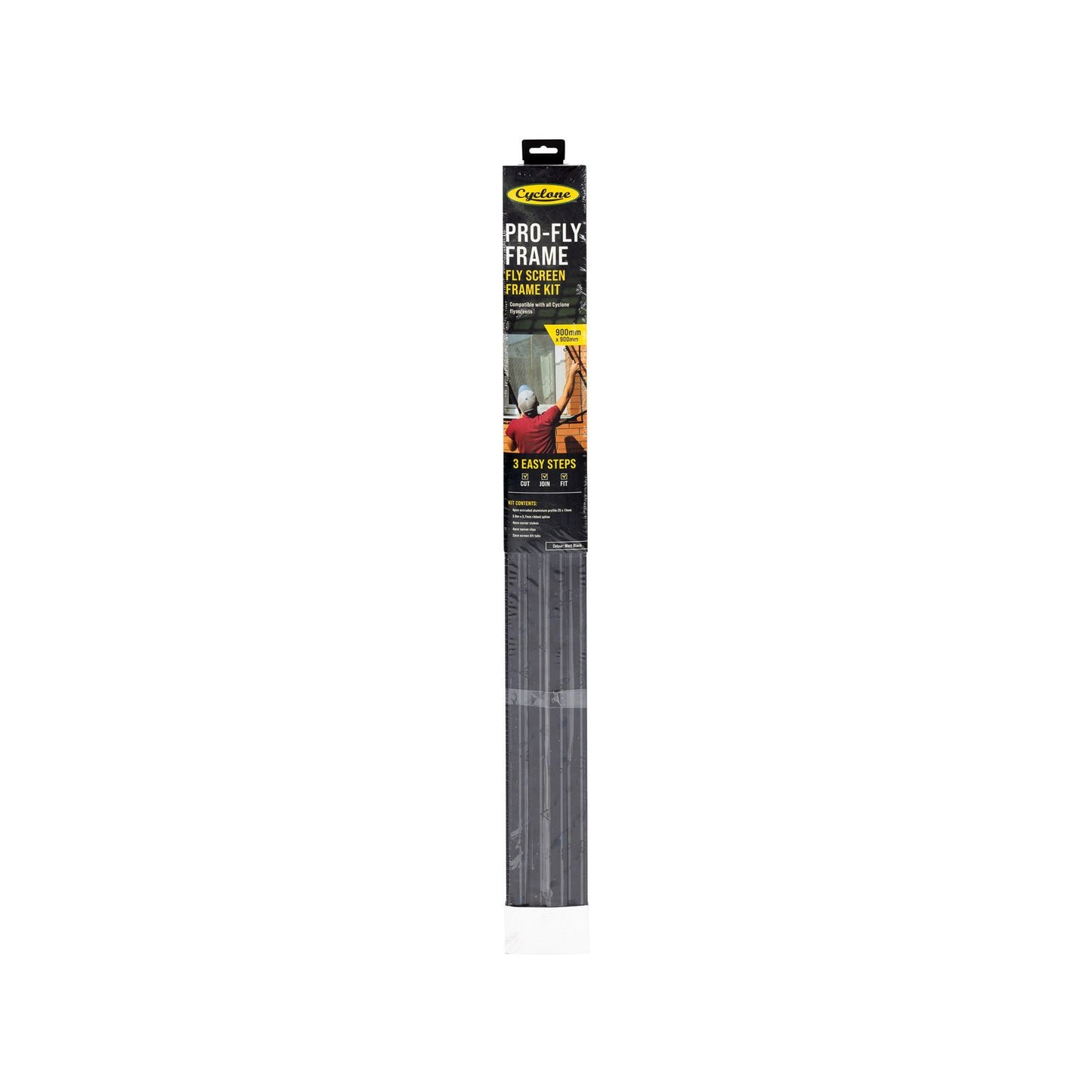 Cyclone Pro Flyscreen Frame Kit - 900 x 900mm - Black