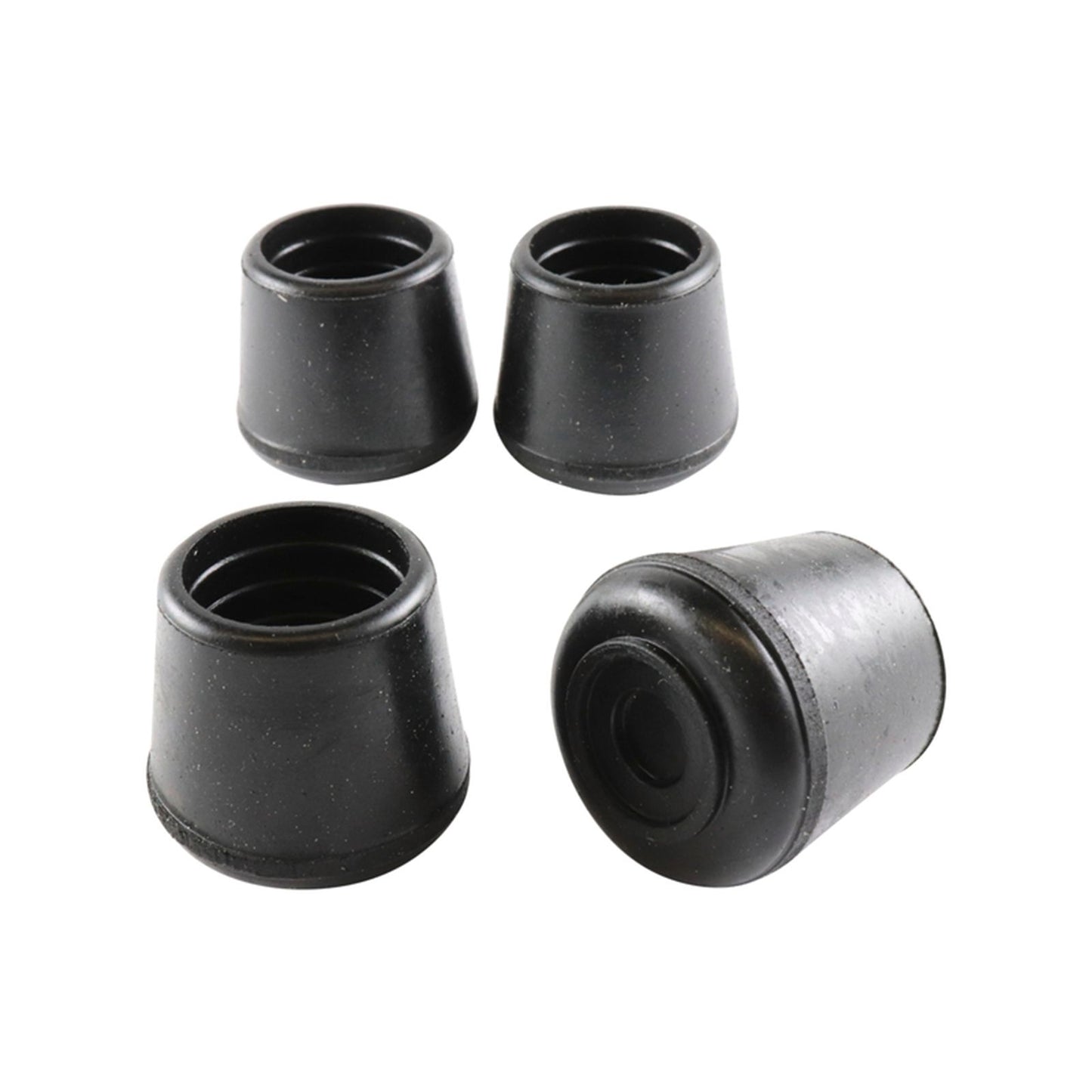 Surface Gard Black Round Rubber Chair Tip - 22mm - 4 Pack