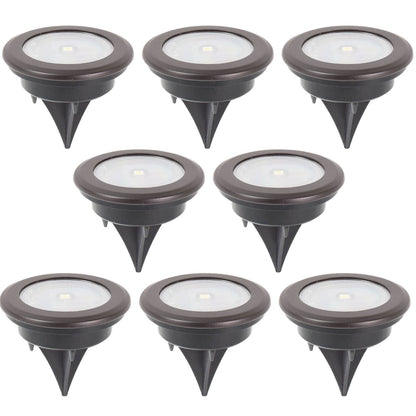 Click Orb LED Disc Light - 70mm - Black - 8 Pack