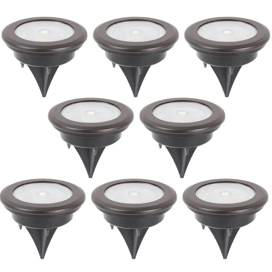 Click Orb LED Disc Light - 70mm - Black - 8 Pack