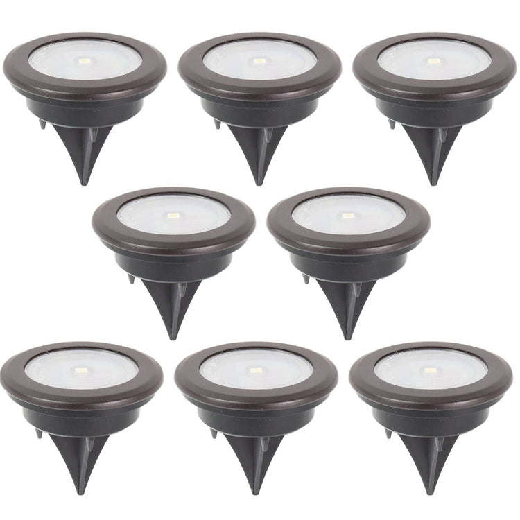 Click Orb LED Disc Light - Black, 8 Pack