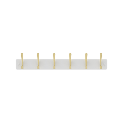 Mode Hat and Coat Rack - 4 Hooks - 450 x 70mm
