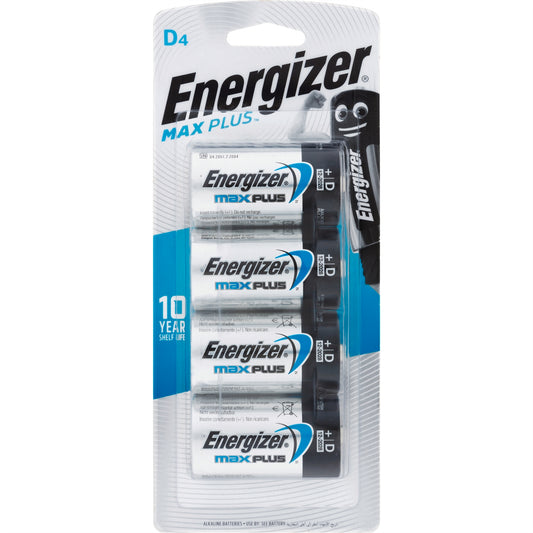Energizer Max Plus D - 4 Pack