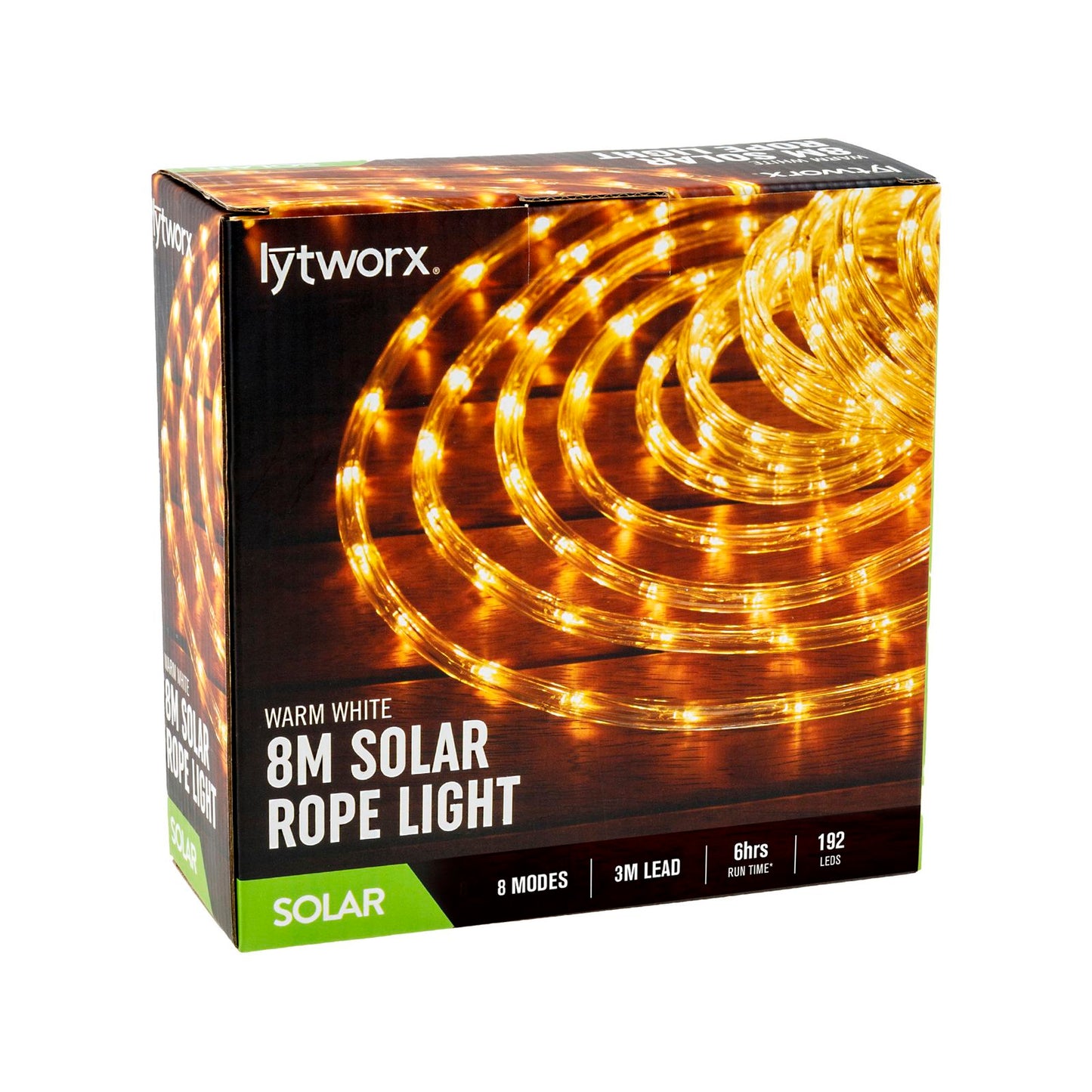 Lytworx Solar Rope Light - 8m - Warm White