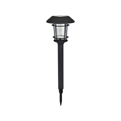 Luxzone Aluminium LED Solar Pathway Light - 60cm - 30 Lumens - Black