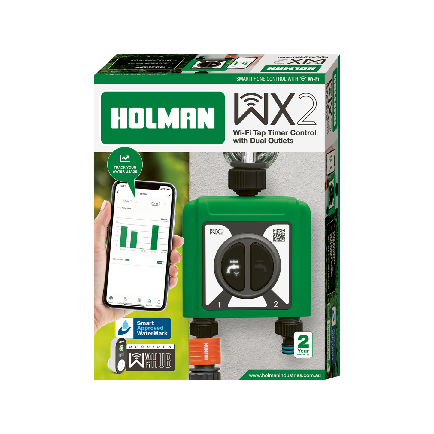 Holman WX2 Dual Outlet Tap Timer