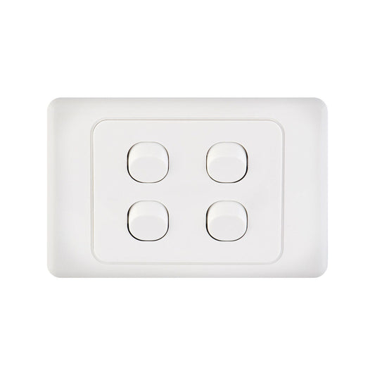 DETA White Quad Switch - 4 Gang