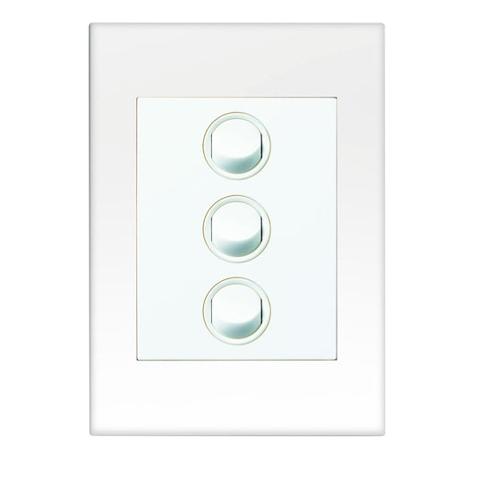 Hpm Wall Switch - 3 Gang - 85mm x 118mm