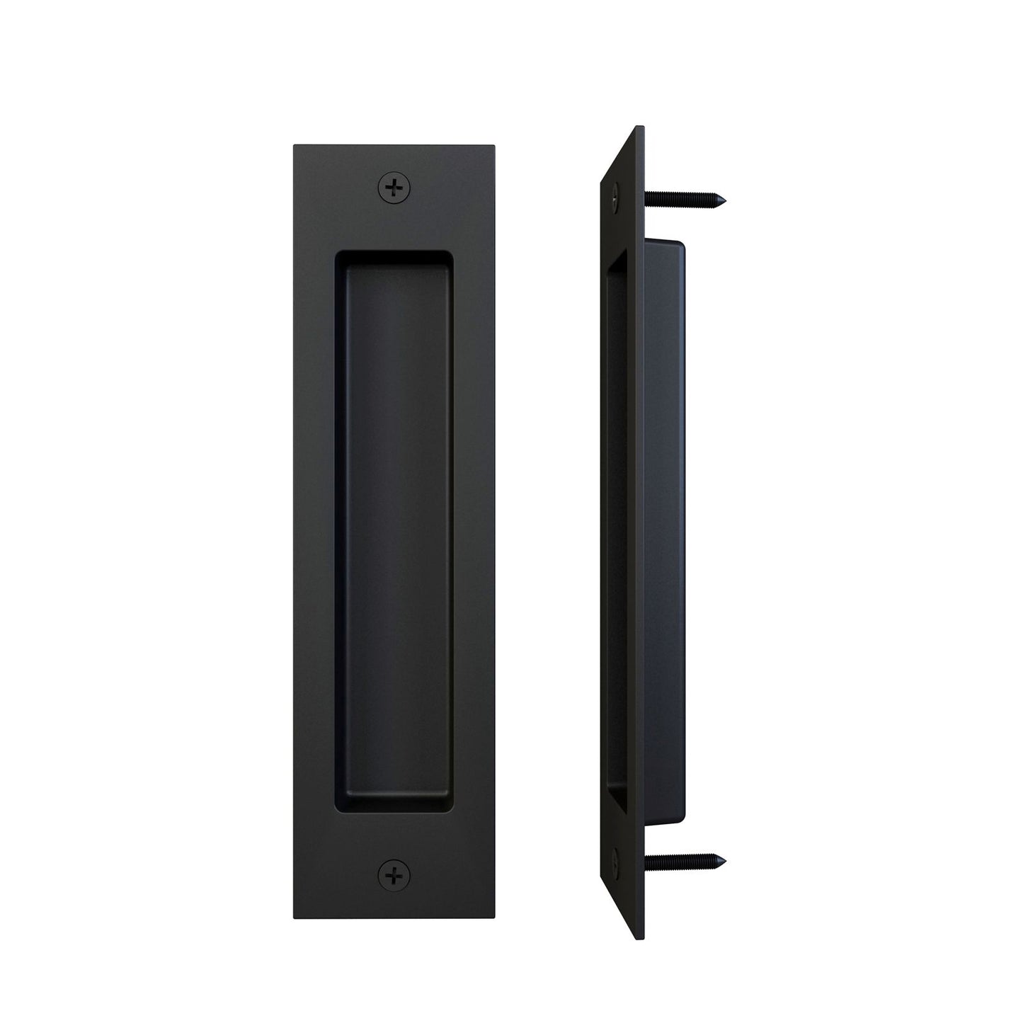 Rolltrak Barn Door Recessed Handle - Matte Black