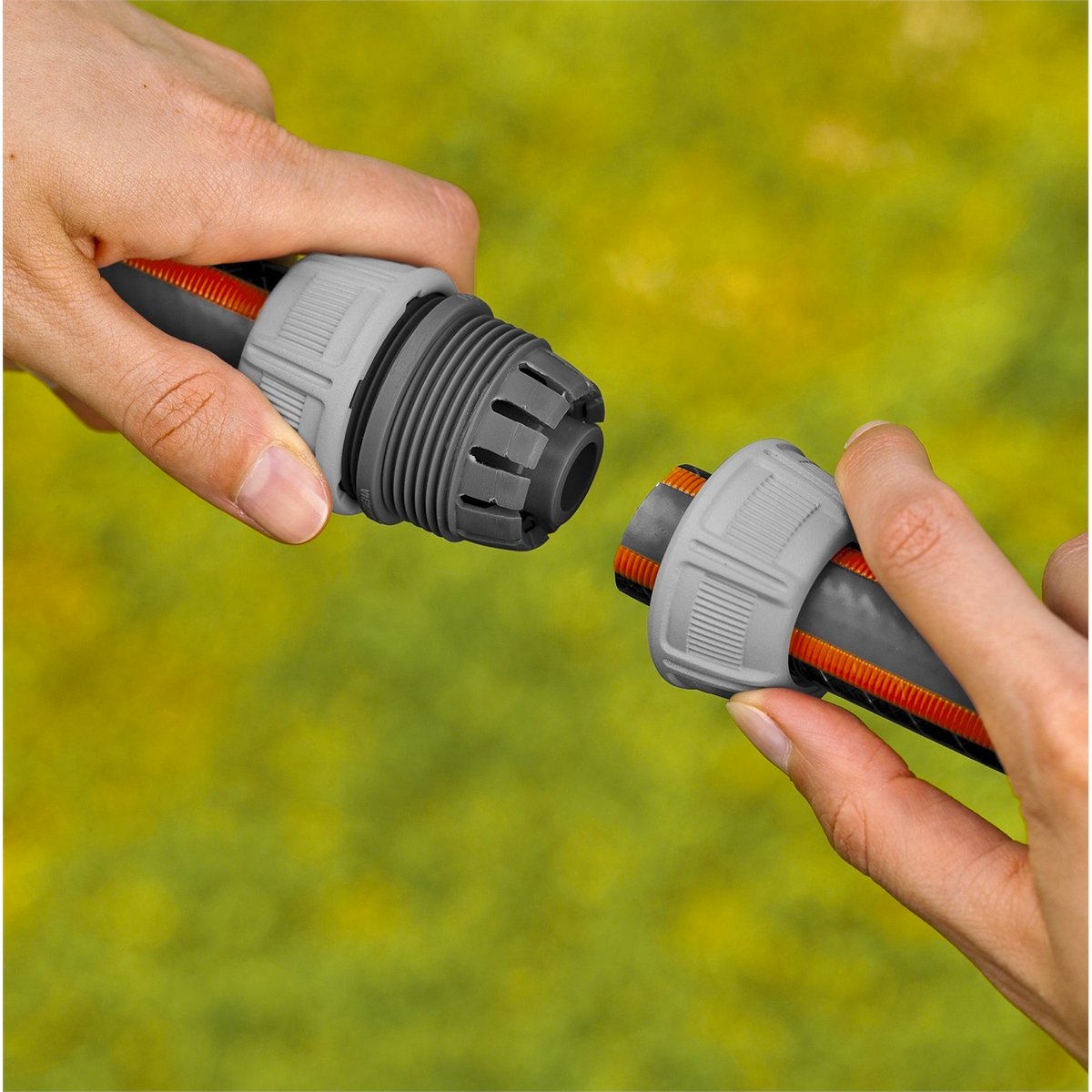 Gardena Hose Joiner - 19mm Plastic - Secure Connection - UV Stabilised