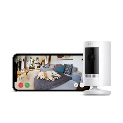 Ring Outdoor Camera Stick Up Cam - 1080p - White