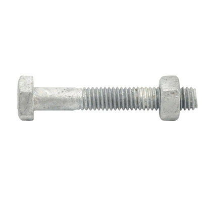 Zenith M6 x 40mm - Hot Dip Galvanised Hex Head Bolts & Nuts - 25 Pack