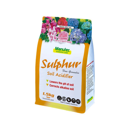 Manutec Sulphur - 1.5kg - Fine Granules - Soil Acidifier