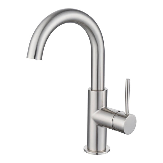 Mondella Resonance Basin Mixer - 25mm - Brushed Nickel - Swivel - 6L/min