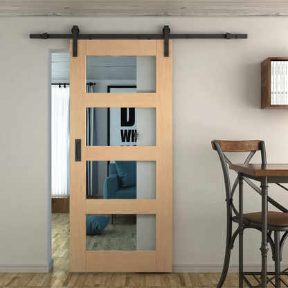 Rolltrak Barn Door Recessed Handle - Matte Black