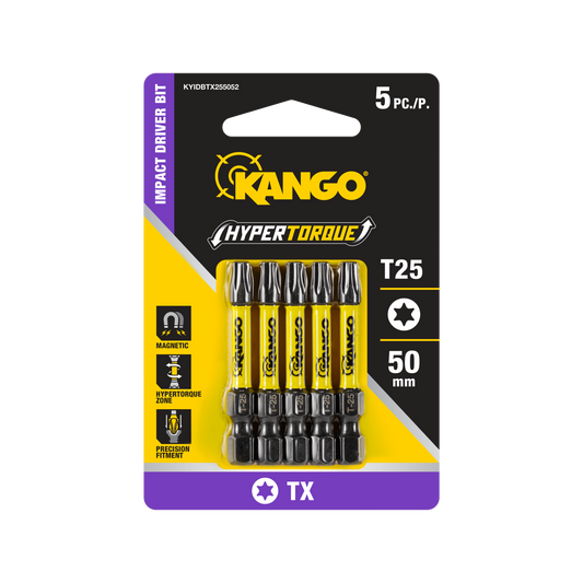 Kango Impact Driver Bit T25 50mm 5 Pack