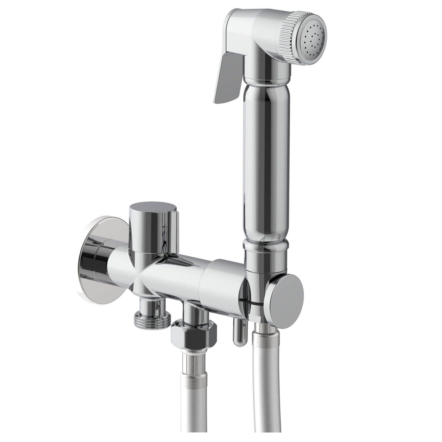 Evekare Chrome Bidet Spray Kit with Diverter Holder - 1.2m