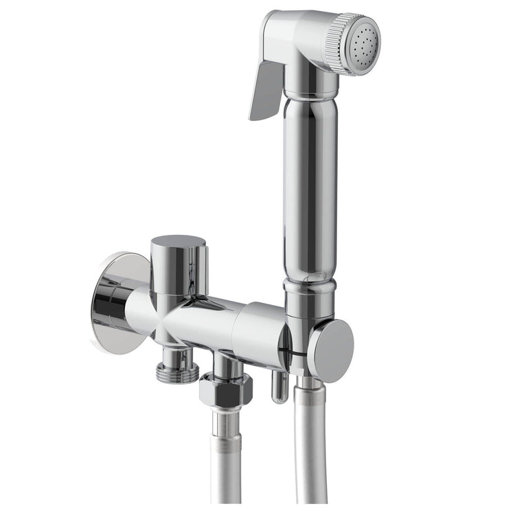 Evekare Chrome Bidet Spray Kit with Diverter Holder - 1.2m