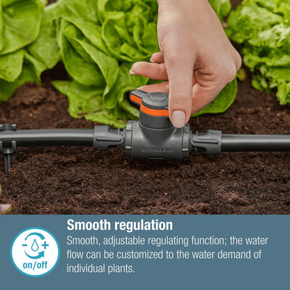 Gardena Micro Irrigation Shut Off Regulation Valve - 13mm