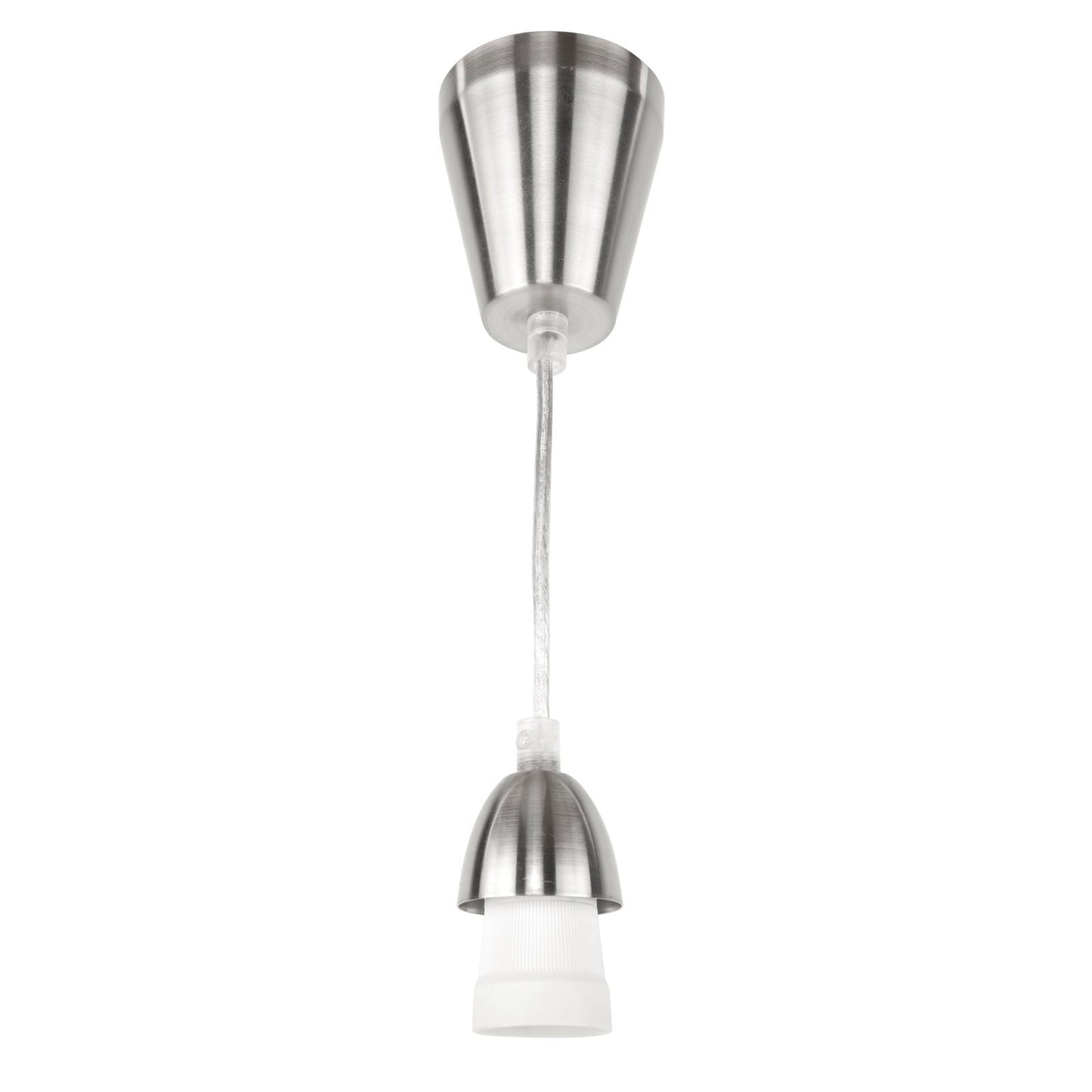 Brilliant DIY Pendant Suspension Cord - 30cm - Brushed Steel
