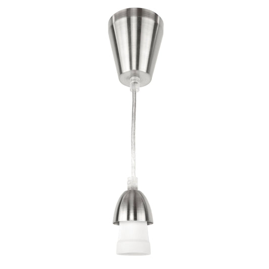 Brilliant DIY Pendant Suspension Cord - 30cm - Brushed Steel