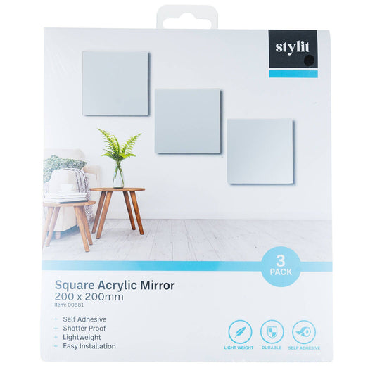 Edge Acrylic Mirror - 200x200mm
