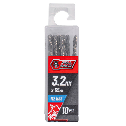 Full Boar HSS Drill Bit Set - 2mm - 10 Piece