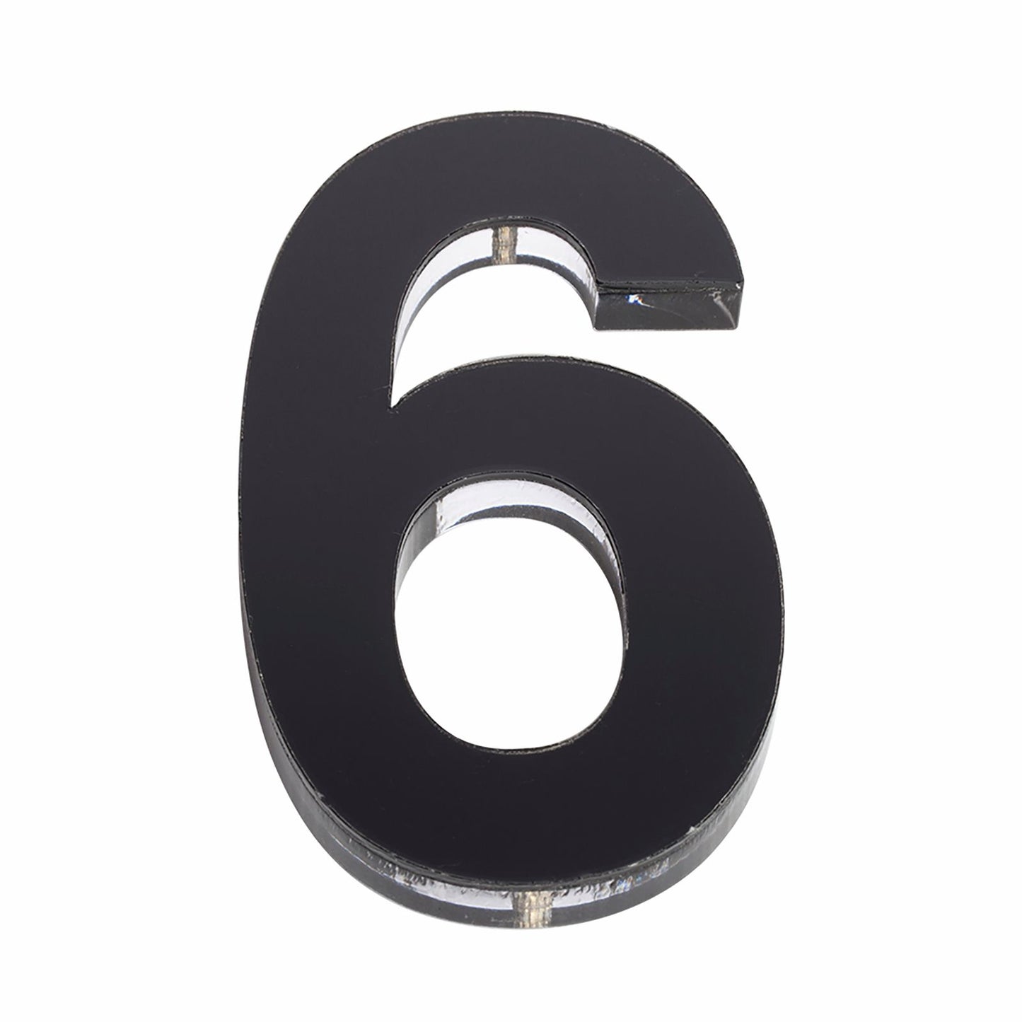 Sandleford House Number 6 - 120mm - Black